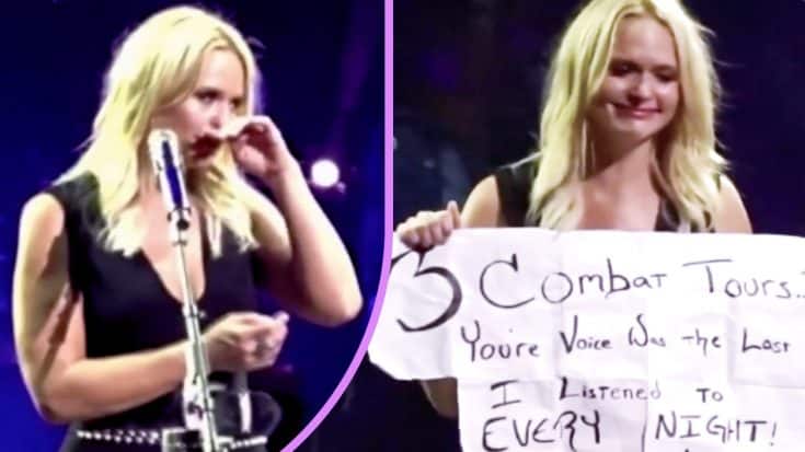 Soldier’s Sign Makes Miranda Lambert Cry In Middle Of Singing “The House That Built Me” | Country Music Videos