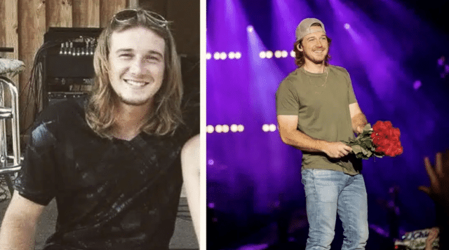 Morgan Wallen with long hair and a mullet.