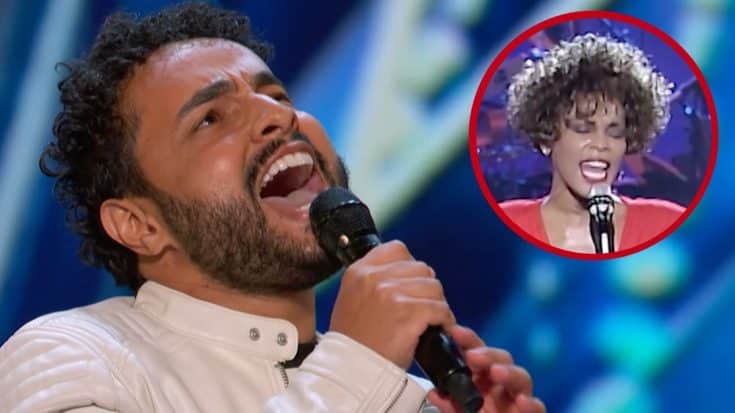 Singer Earns ‘AGT’ Golden Buzzer With “Incredible” Whitney Houston Cover | Country Music Videos