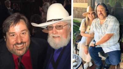 Charlie Daniels Jr. with his dad Charlie Daniels, and wife his new wife Chelsea