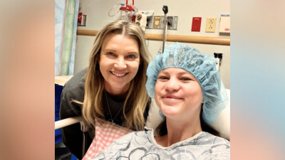 Mia Robertson before her 15th surgery