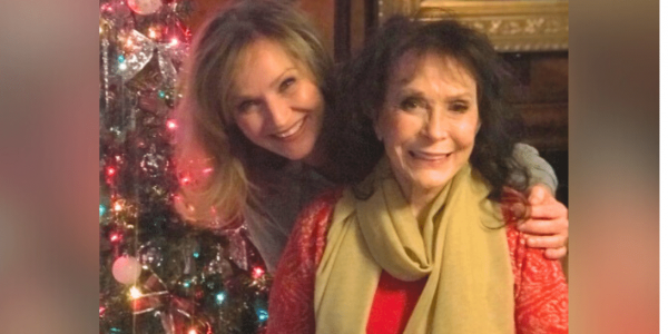 Loretta Lynn with her daughter Patsy Lynn during the Christmas season