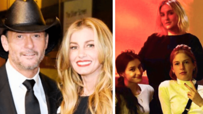 Tim McGraw, Faith Hill, and their daughters Gracie, Maggie, and Audrey