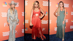 Lainey Wilson, Lauren Alaina, and Carly Pearce at the People's Choice Country Awards