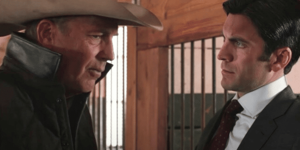 John and Jamie Dutton in Yellowstone