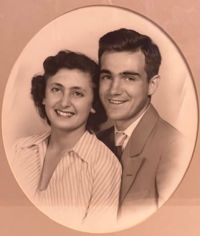 Photo of the couple from way back in the day.