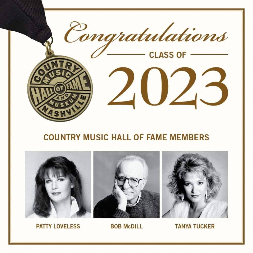 Country Music Hall of Fame Class of 2023 Artists.