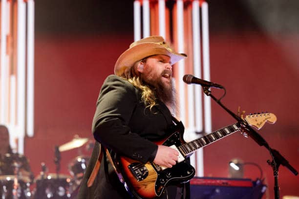 Chris Stapleton performing at the 65th Annual Grammy Awards.
