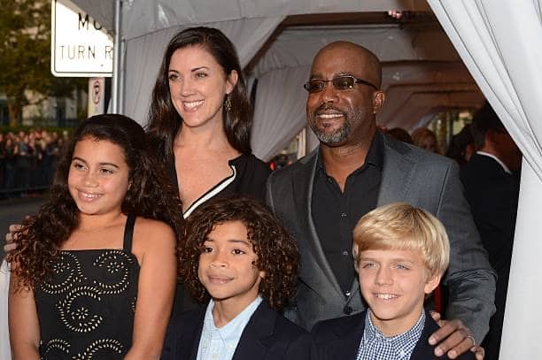 Darius Rucker and his family at the 2013 Country Music Hall of Fame Medallion Ceremony on October 27.