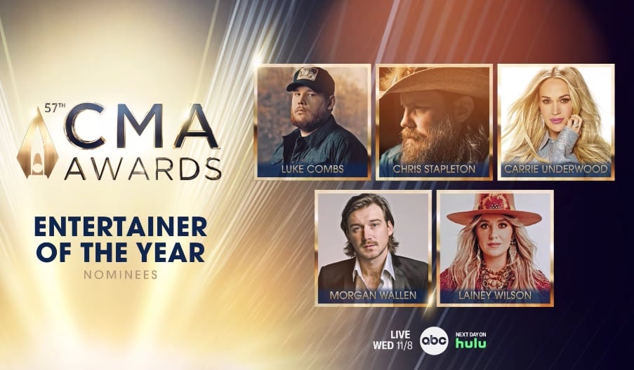 The nominees for Entertainer of the Year at the 2023 CMA Awards