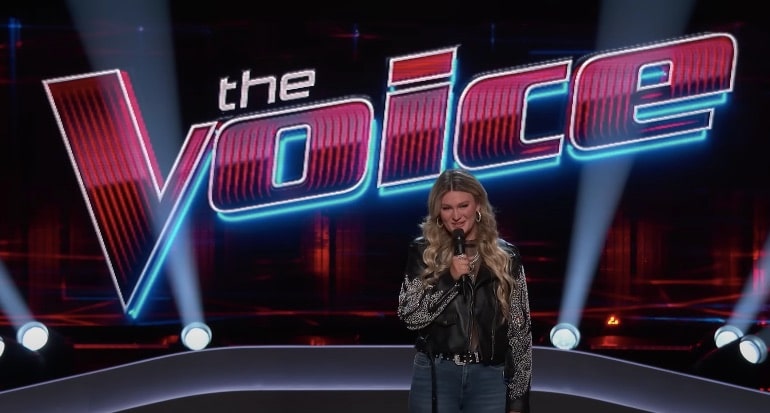 Gillian Smith after her audition on "The Voice"