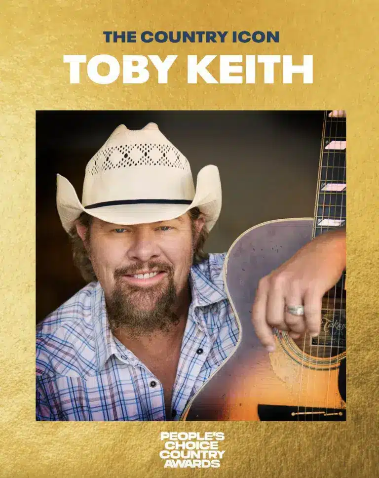 Toby Keith received the Country Icon Award at the first People's Choice Country Awards