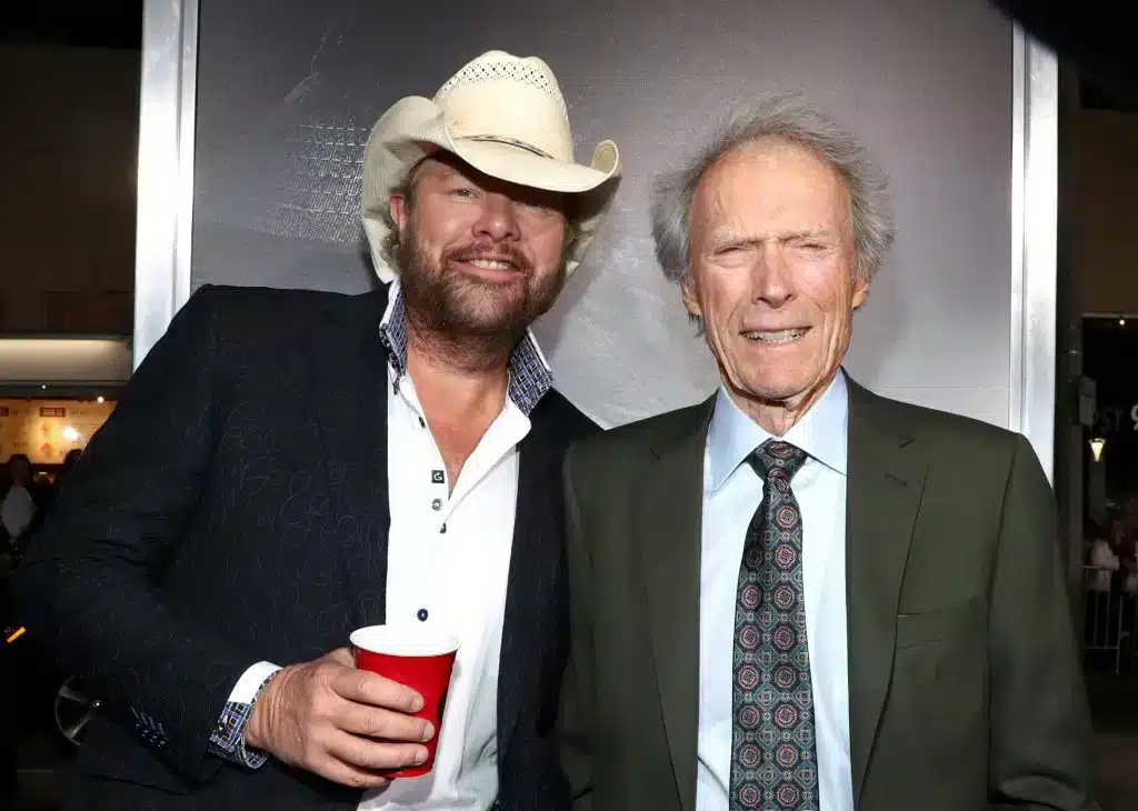 Toby Keith with Clint Eastwood, who recently made a rare public appearance