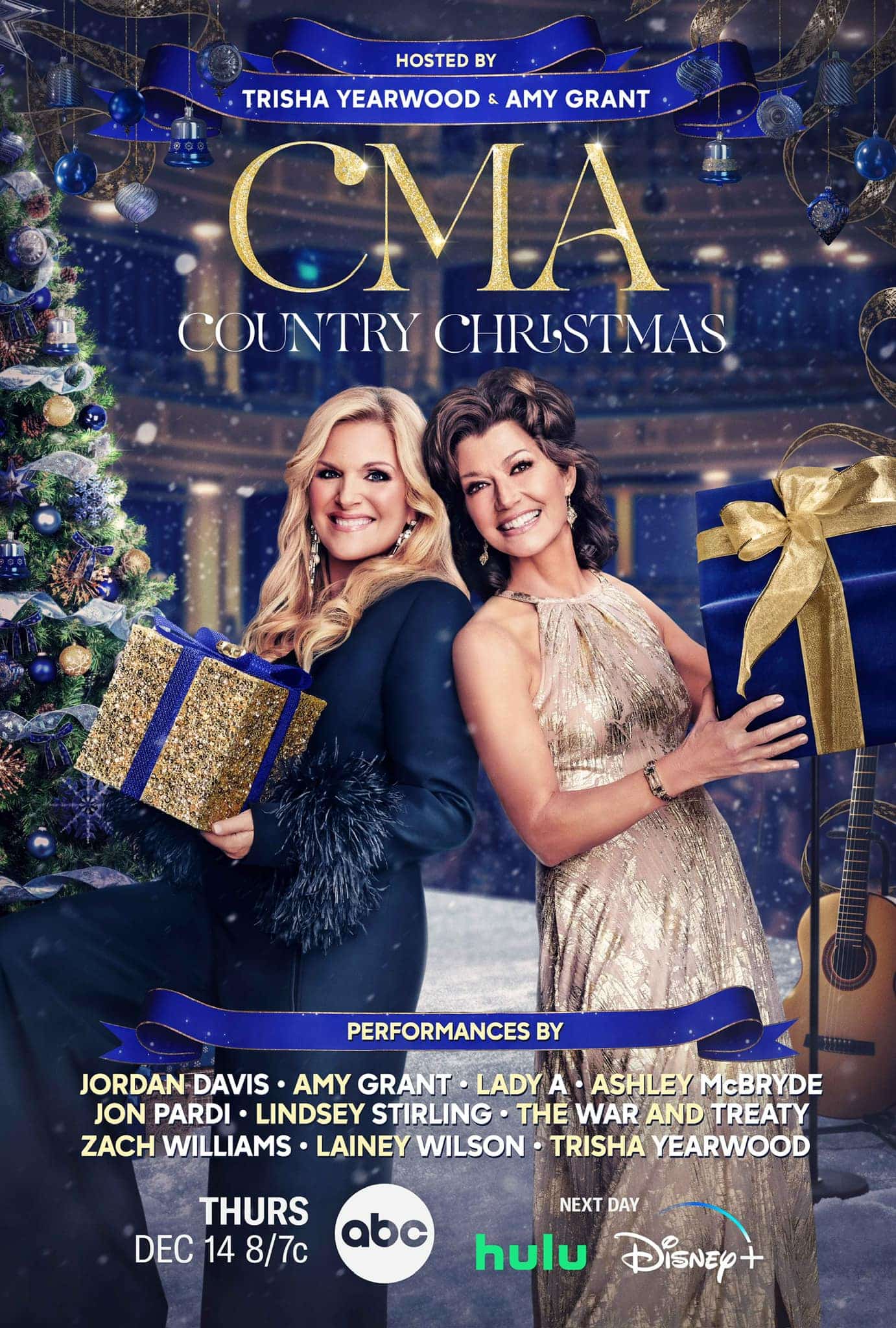 Trisha Yearwood and Amy Grant host the 2023 CMA Country Christmas special