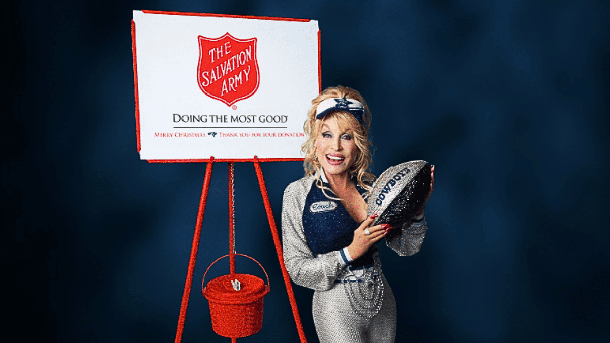 Dolly Parton Gives Massive Donation To Salvation Army Before Red Kettle