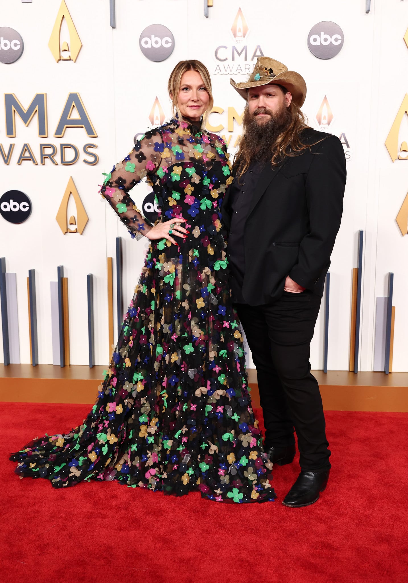 Morgane Stapleton and Chris Stapleton at The 57th Annual CMA Awards