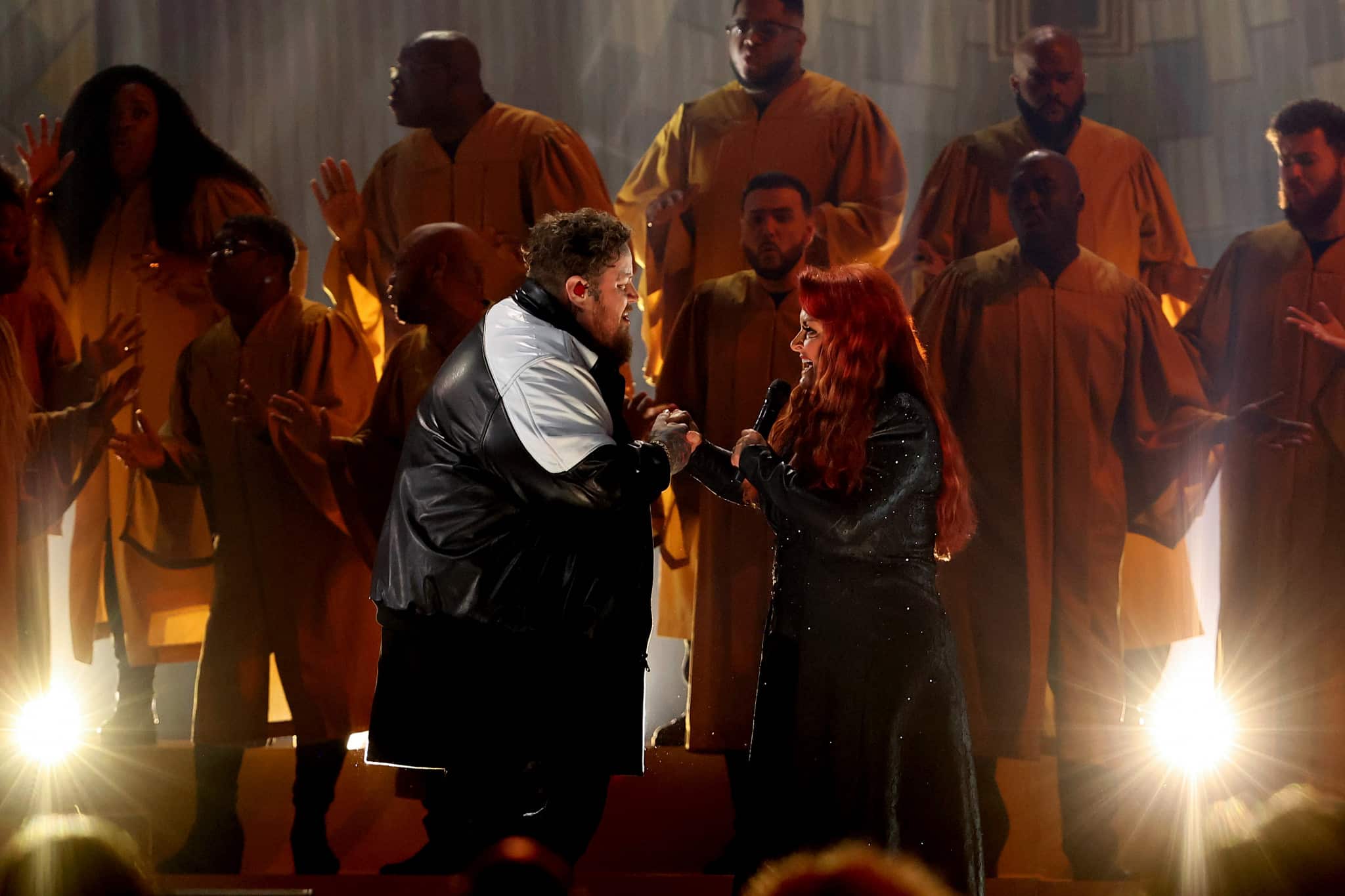 Jelly Roll and Wynonna Judd perform at the 2023 CMA Awards
