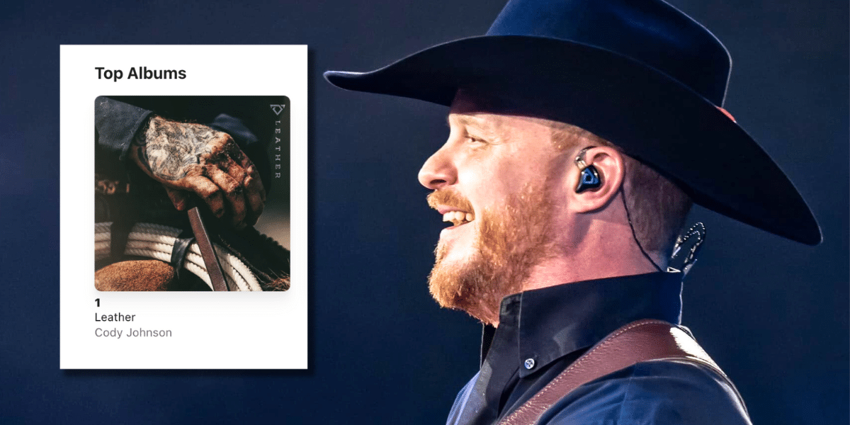 Cody Johnson’s New Album “Leather” Is The #1 Country Album On Apple Music