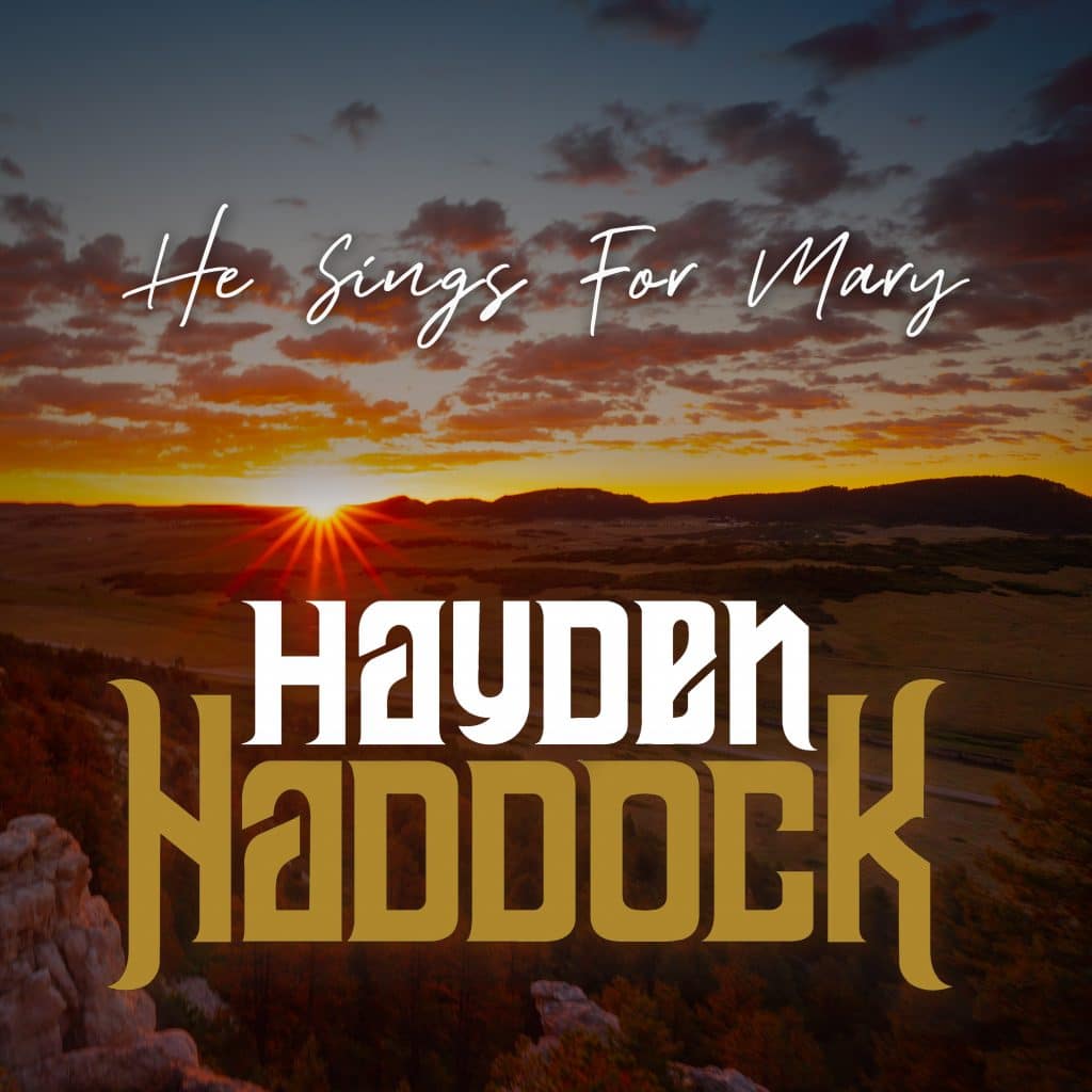 Single art for Hayden Haddock's new song "He Sings for Mary"