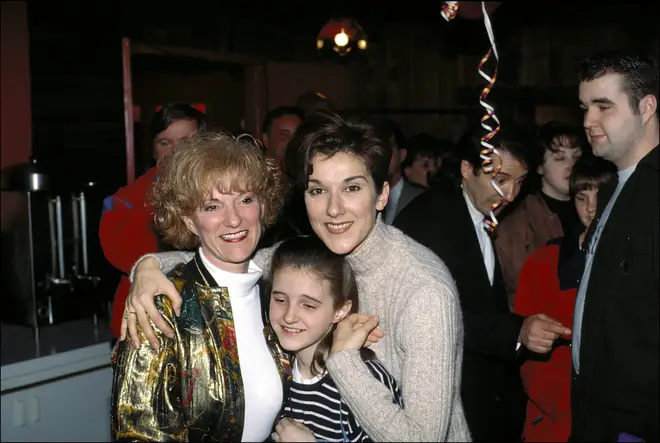Celine Dion with her sister Claudette.