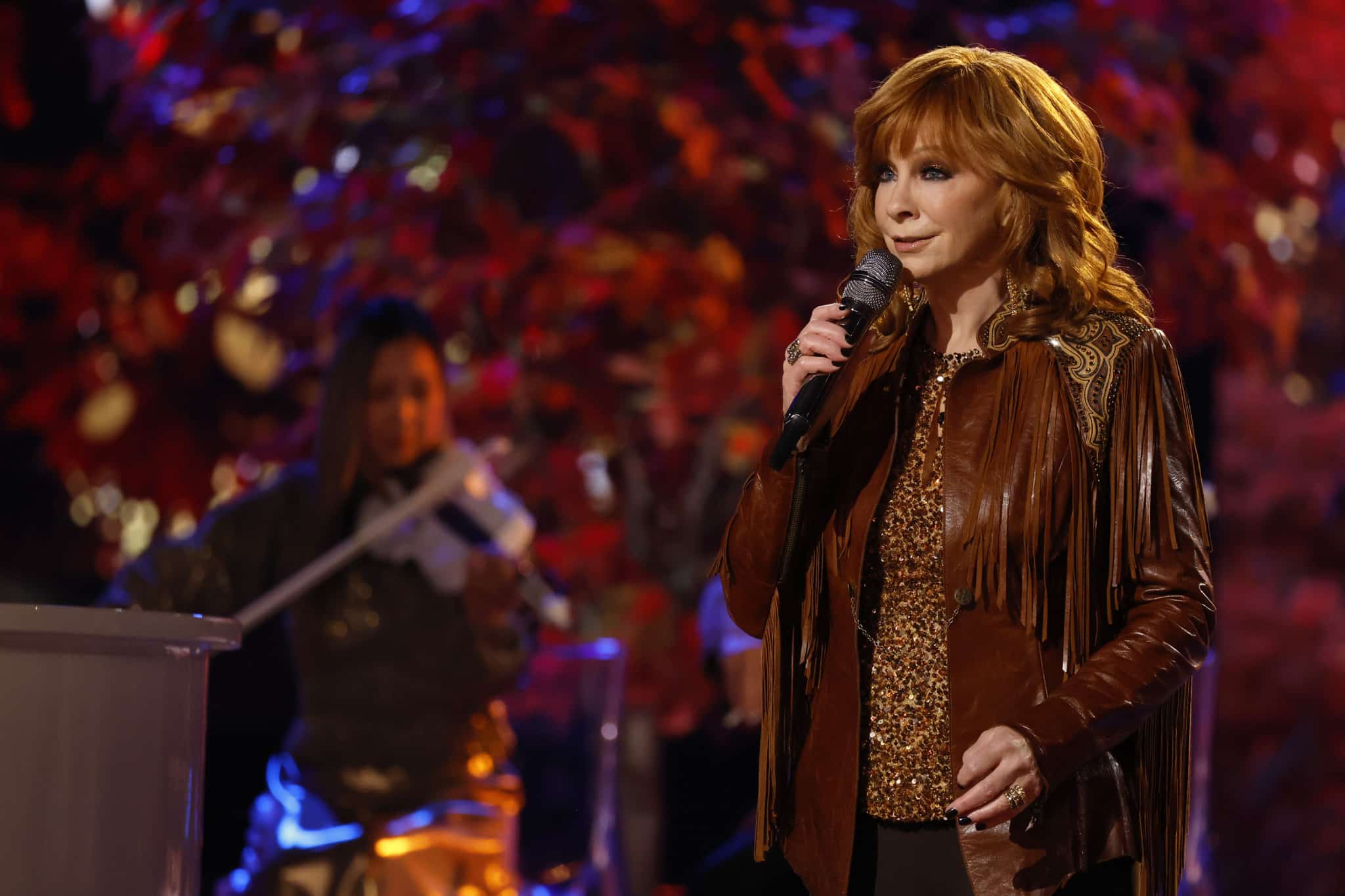 THE VOICE -- "Live Top 12 Results" Episode 2420B -- Pictured: Reba McEntire -- (Photo by: Trae Patton/NBC via Getty Images)