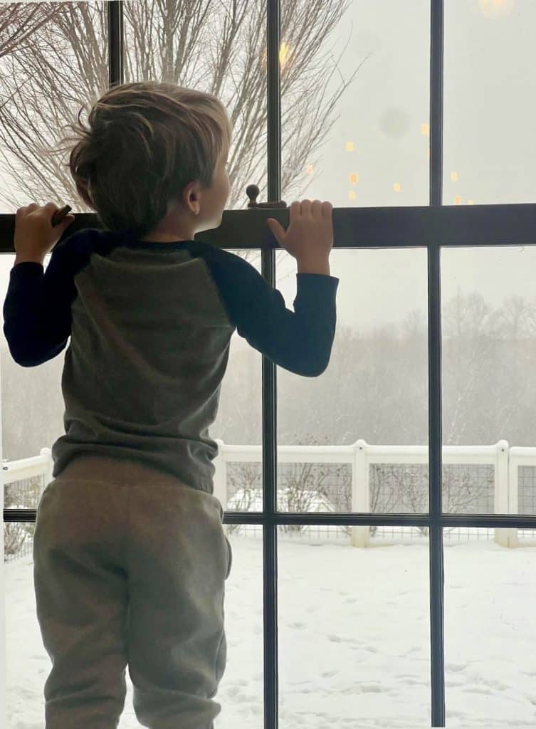 Carrie Underwood shares photo of her youngest son, Jacob, admiring the Nashville snow