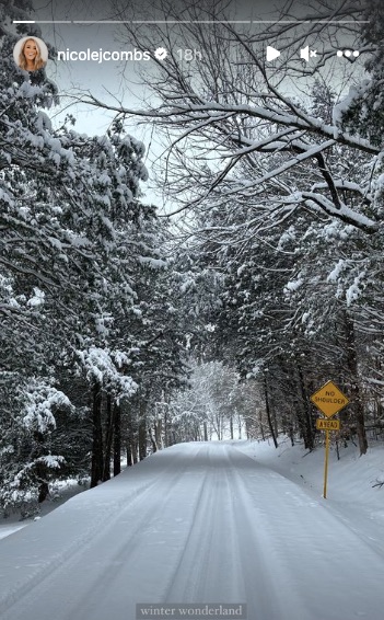 Nicole Combs showcases the snow in Nashville