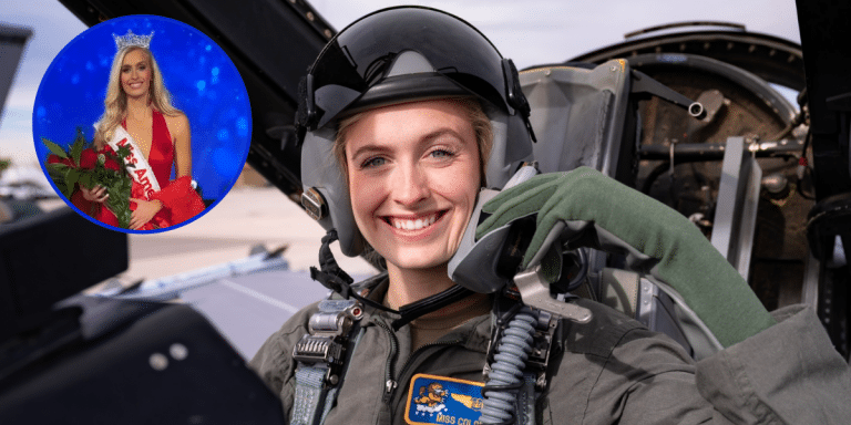 Top Gun Trainee Becomes First Active Duty Officer Crowned Miss America