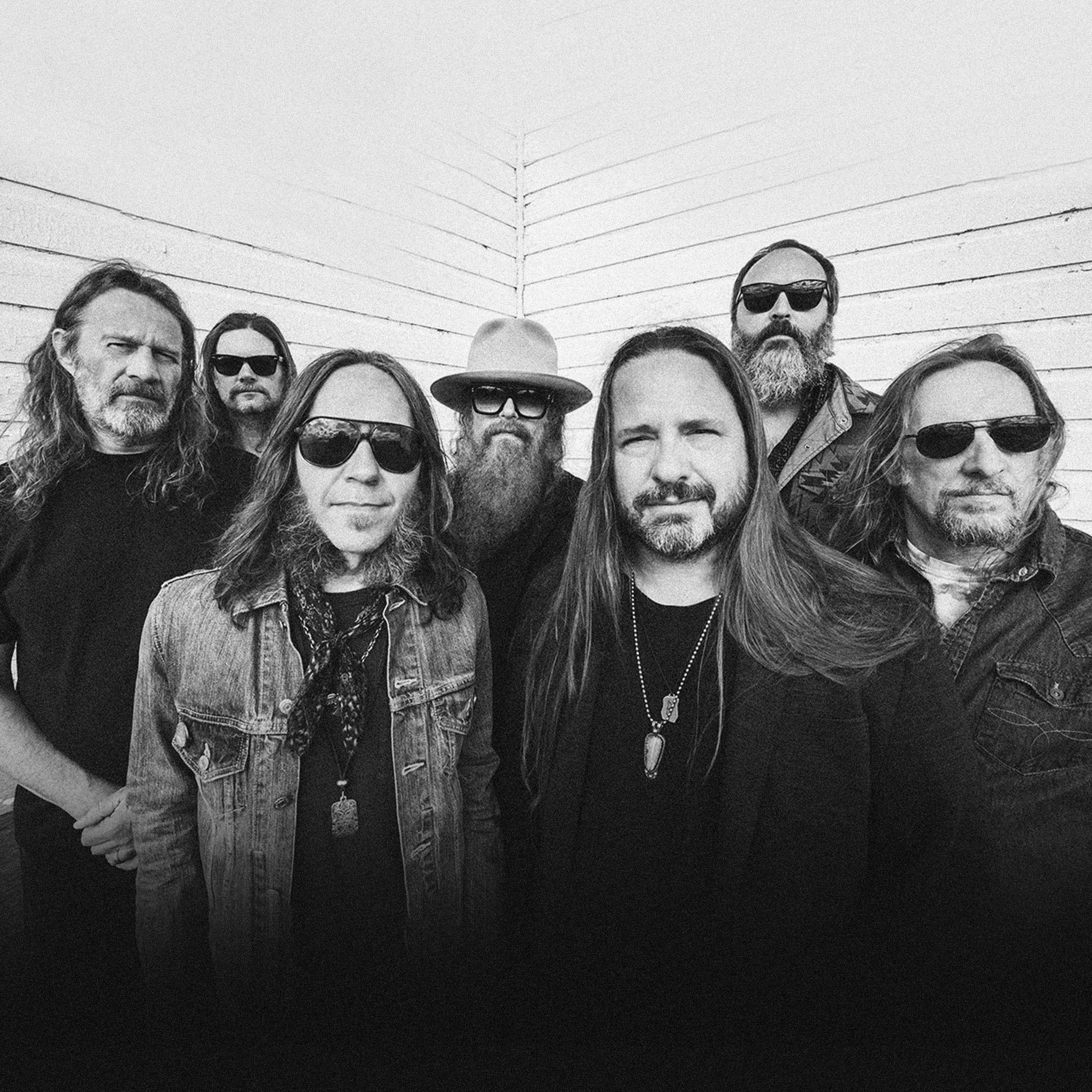 Brit Turner (pictured in the back center) died on March 3 at the age of 57. This photo depicts the members of Blackberry Smoke.