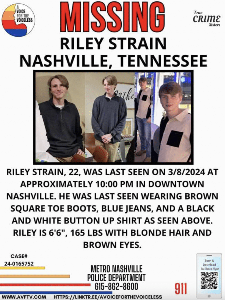 Riley Strain disappeared after leaving Luke Bryan's 32 Bridge in Nashville, Tennessee