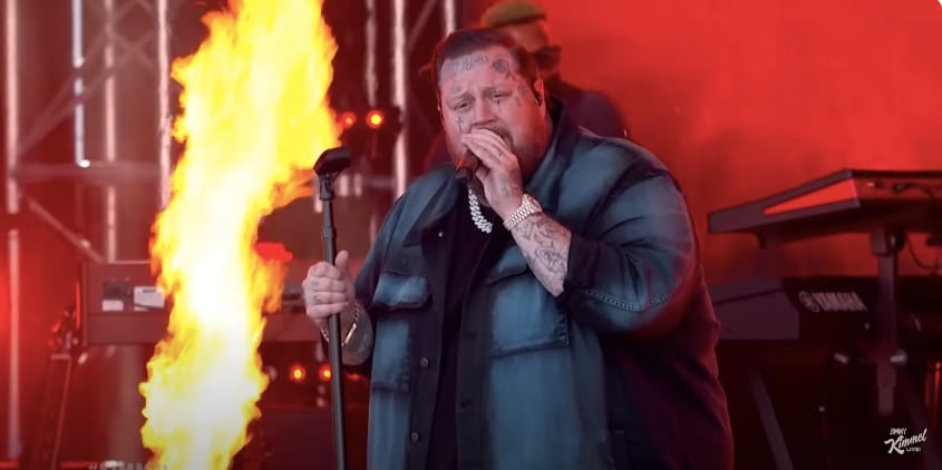Jelly Roll performs his new song, "Burning"