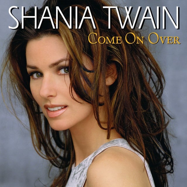 Shania Twain's "Come On Over" album art cover.