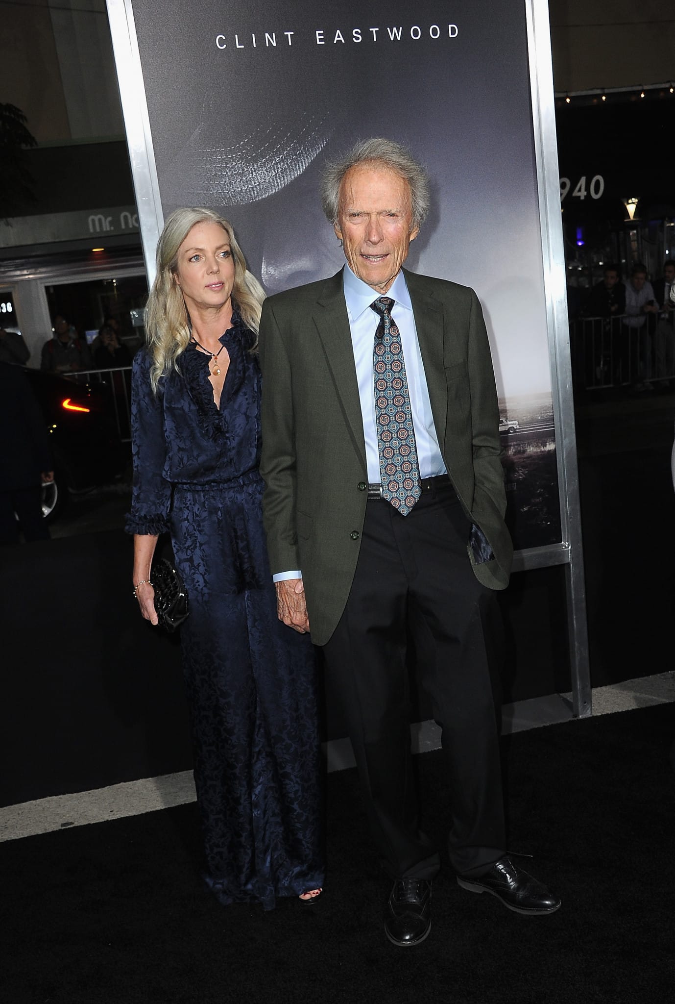 WESTWOOD, CA - DECEMBER 10: Director/actor Clint Eastwood and Christina Sandera arrive for the Warner Bros. Pictures World Premiere Of "The Mule" held at Regency Village Theatre on December 10, 2018 in Westwood, California. (Photo by Albert L. Ortega/Getty Images)