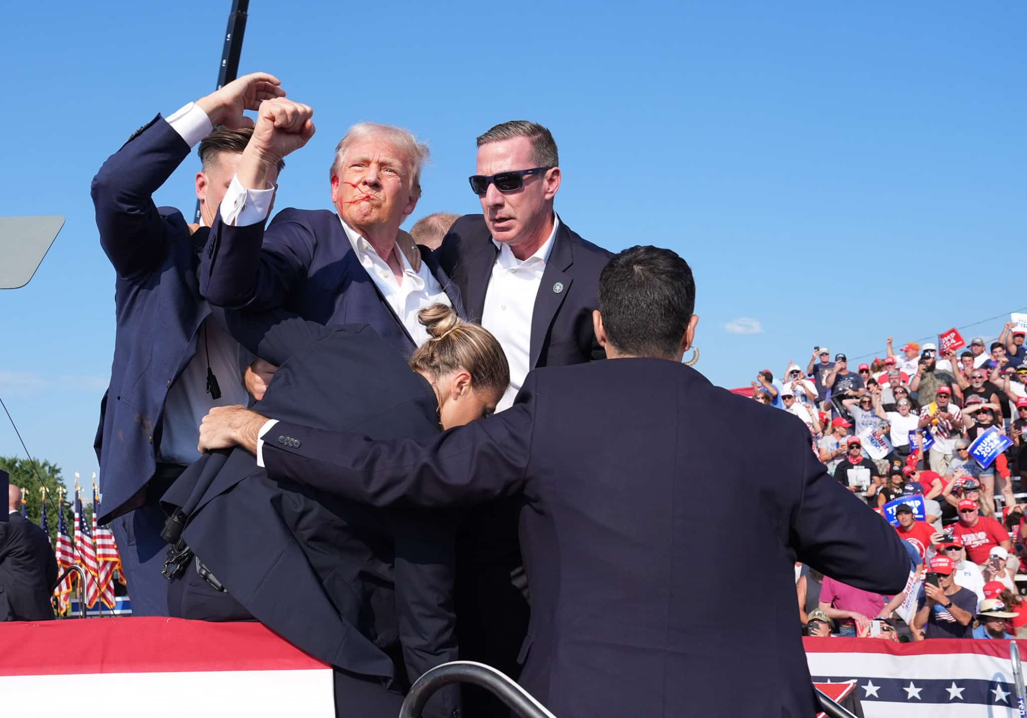 Lee Greenwood introduced Donald Trump at the RNC after the shooting that occurred in Pennsylvania two days prior