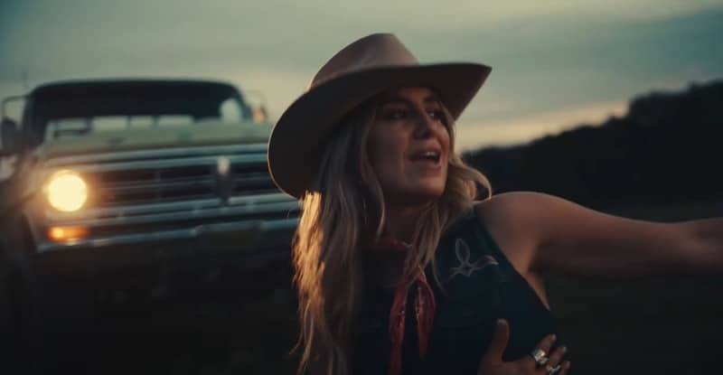 Lainey Wilson in her music video for "4X4XU"