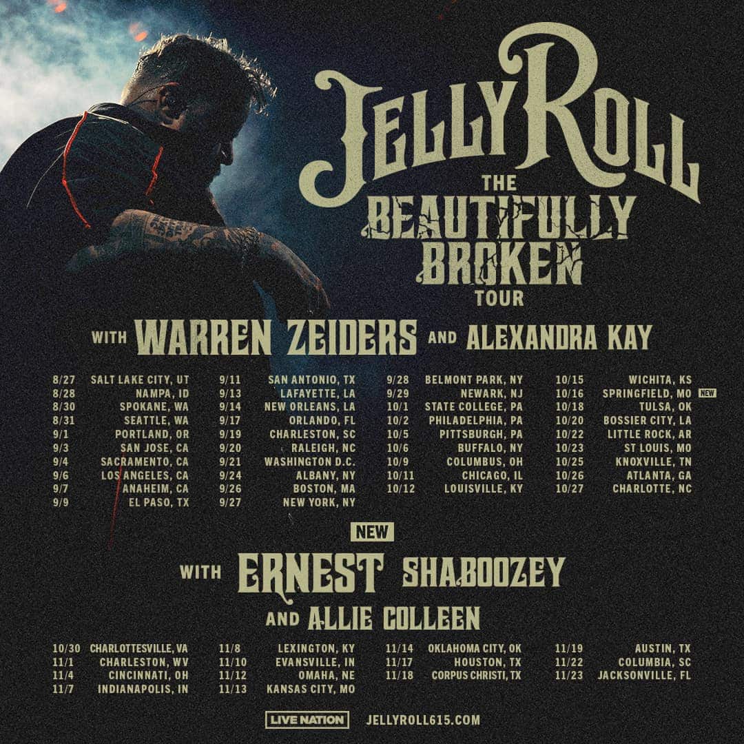 Jelly Roll made it rain during the Salt Lake stop on his Beautifully Broken Tour