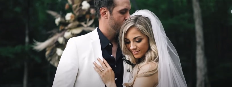 Drew Baldridge and his wife, Katherine, in the music video for "She's Somebody's Daughter"