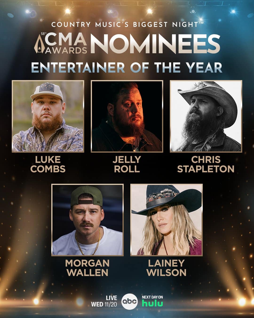 These are the nominees for CMA Entertainer of the Year - the full nominations list contains snubs and surprises