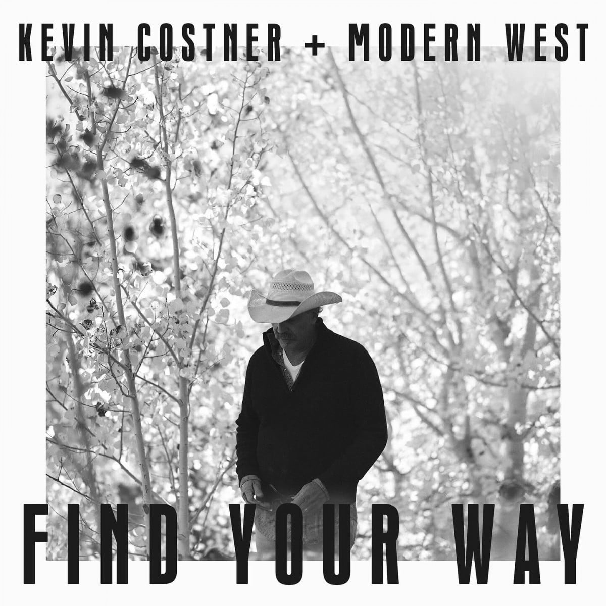 The cover art for the new Kevin Costner and Modern West song "Find Your Way"