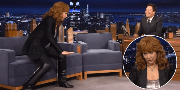 Jimmy Fallon and Reba on Talk show