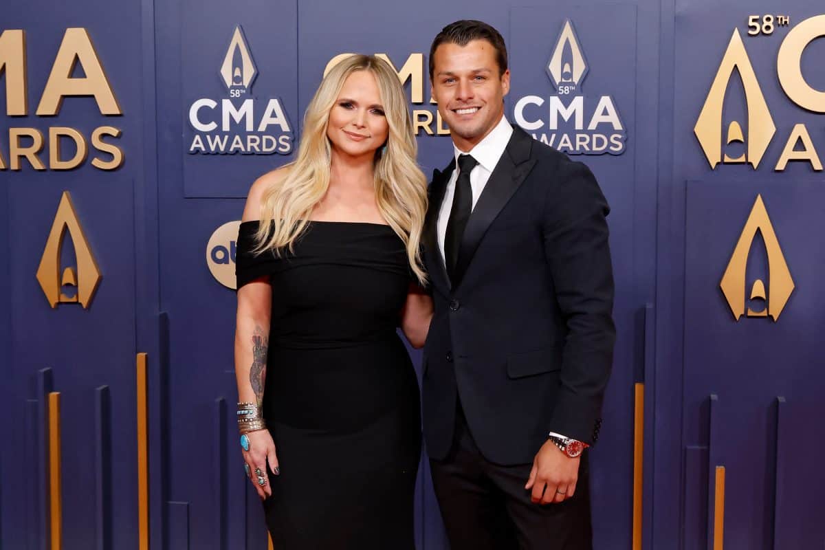 Miranda Lambert and Brendan McLaughlin attend the 2024 CMA Awards at Music City Center on November 20, 2024 in Nashville, Tennessee.