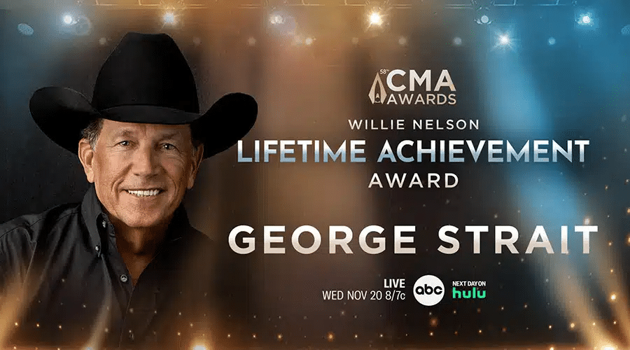 George Strait will receive the Willie Nelson Lifetime Achievement Award