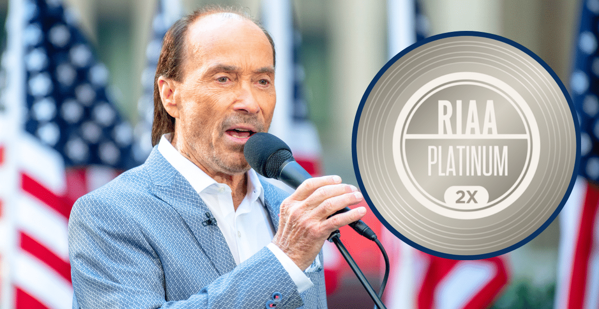 Lee Greenwood's "God Bless the U.S.A." has been certified 2x Platinum