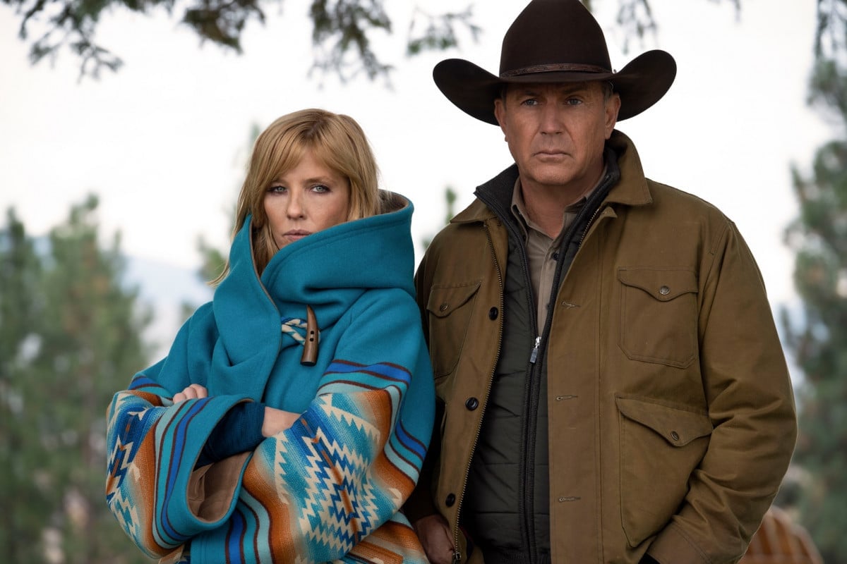 Kelly Reilly and Kevin Costner as Beth and John Dutton in Yellowstone