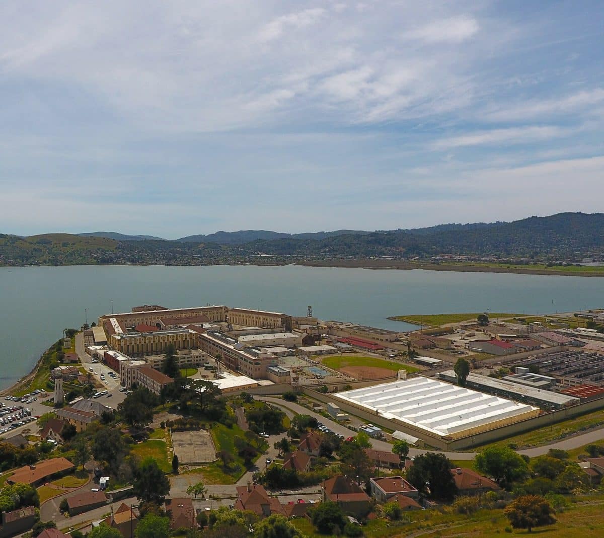 aerial view of San Quentin Prison