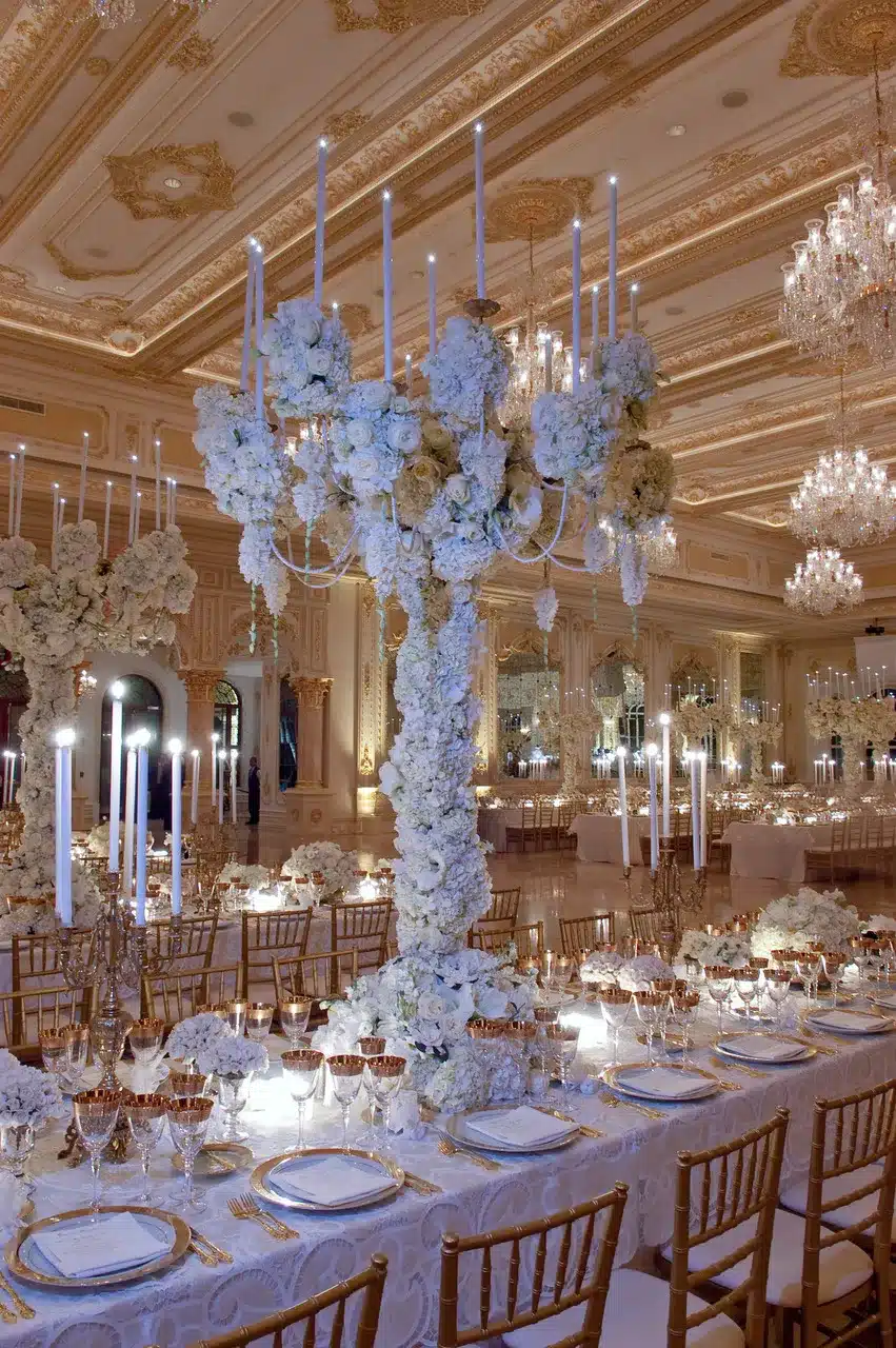 Donald and Melania Trump's wedding reception at Mar-a-Lago