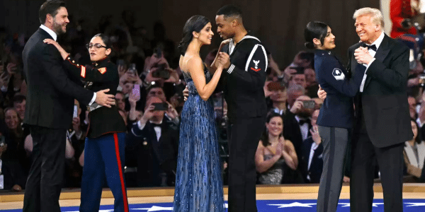 The Marine who shared a dance with JD Vance at an inaugural ball speaks about the experience