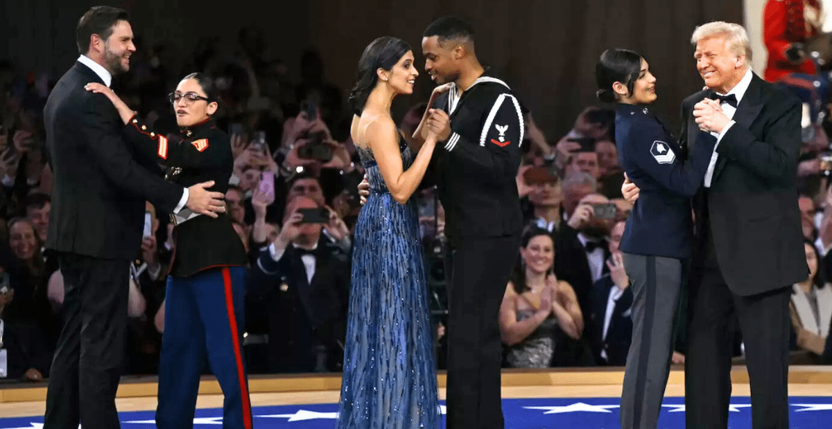 The Marine who shared a dance with JD Vance at an inaugural ball speaks about the experience