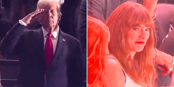 President Donald Trump Shares Video Of Taylor Swift Getting Booed At The Super Bowl