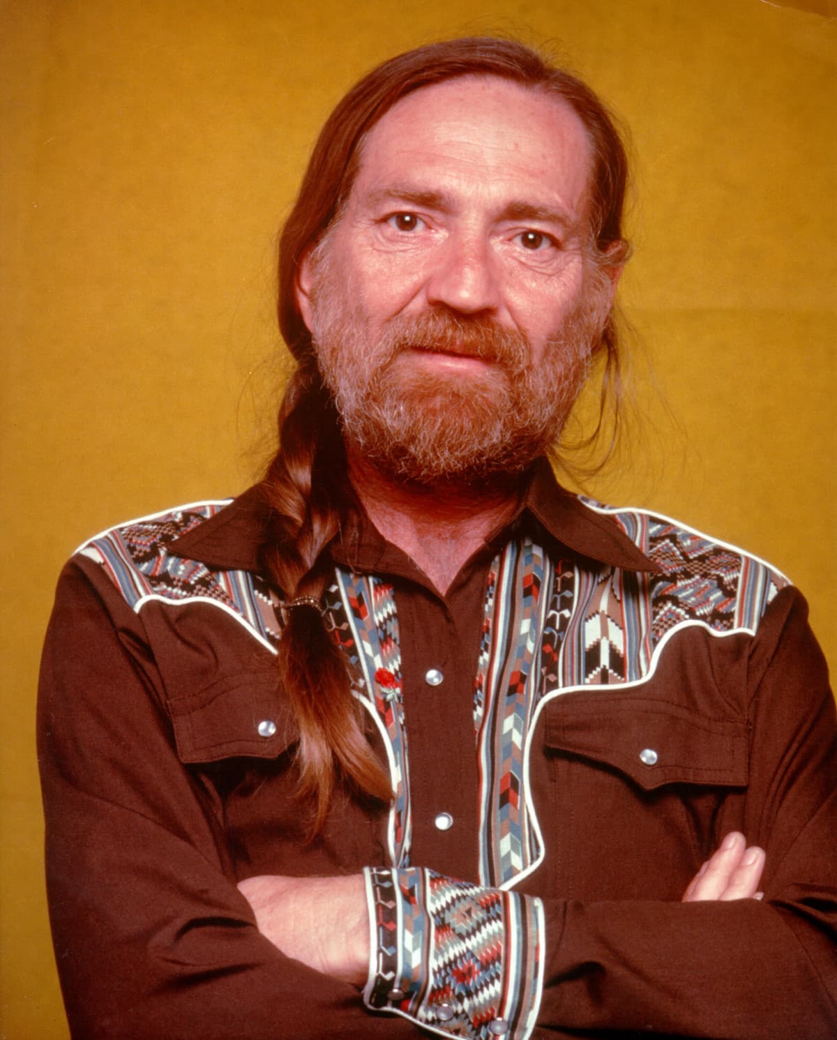 Country singer/songwriter Willie Nelson poses for a portrait in circa 1977.